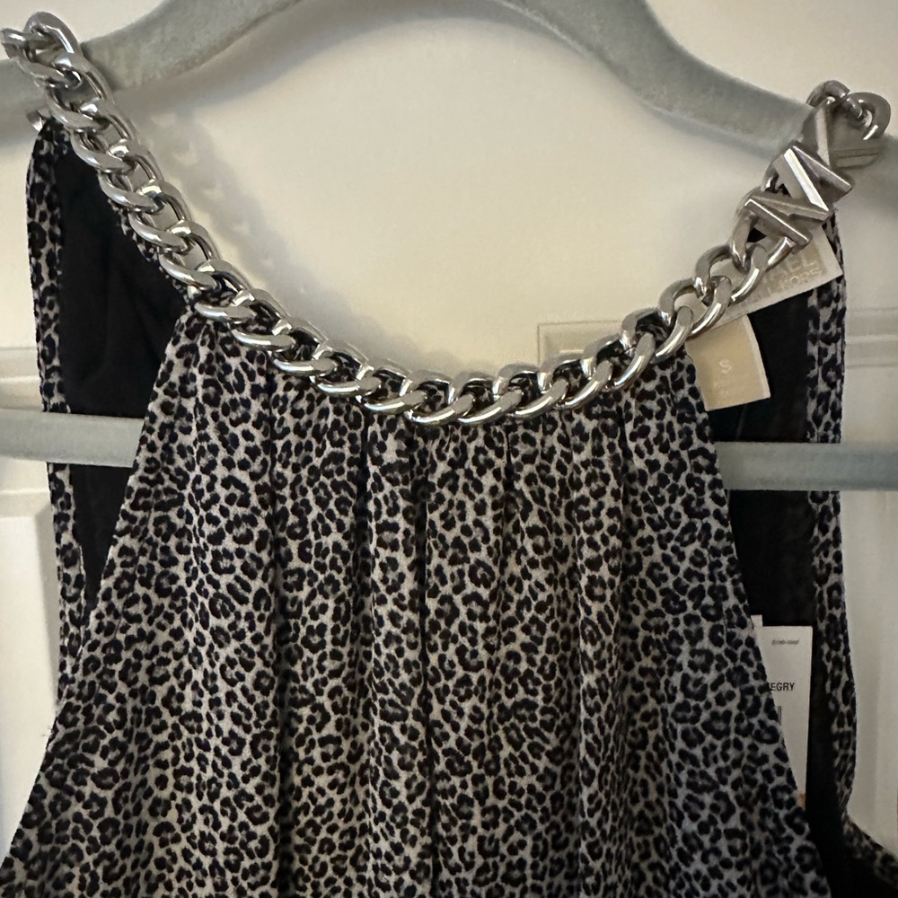 Michael Kors cheetah print halter dress